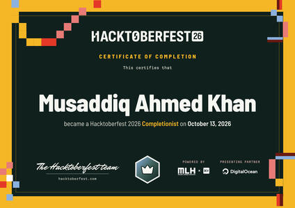 Hacktoberfest 2026 Completionist Hacktoberfest 2026 Completionist